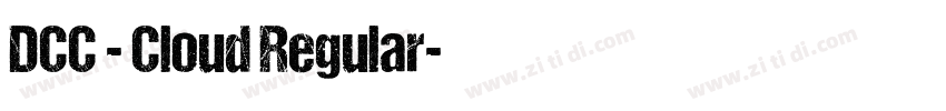 DCC - Cloud Regular字体转换